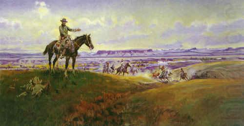 Charles M Russell Sun Worship in Montana china oil painting image